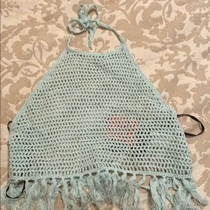 Mint colored Halter Top